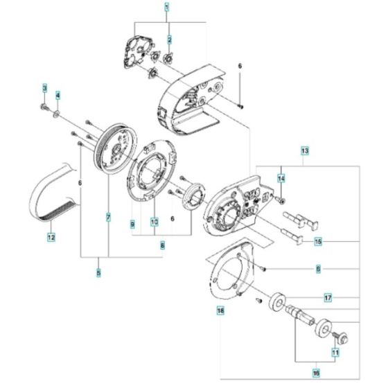 Belt Guard & Pulley Assembly