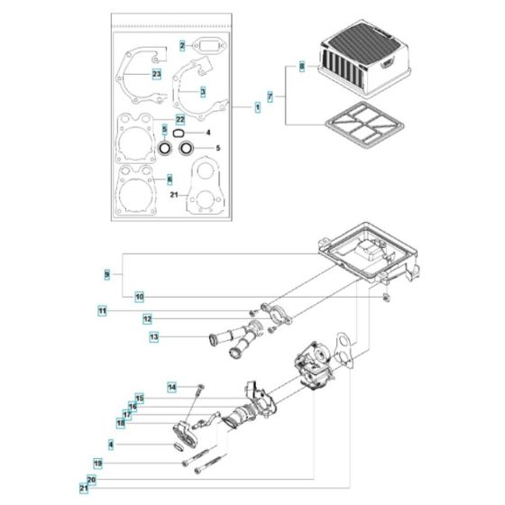 Air Filter for Husqvarna K770