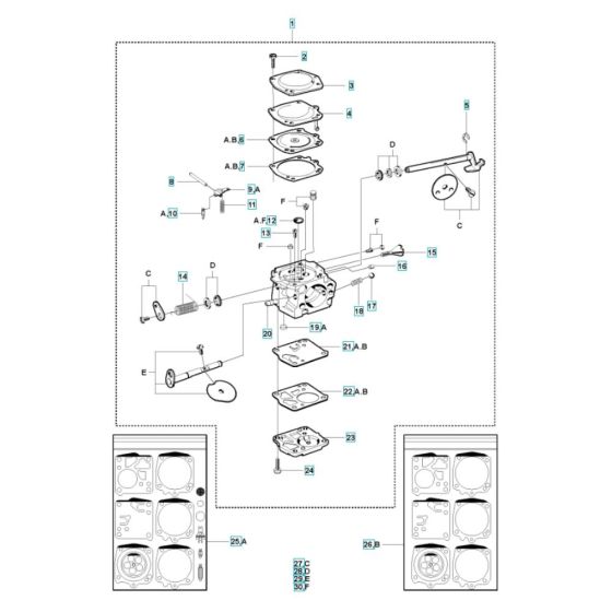 Carburettor Assembly for K950