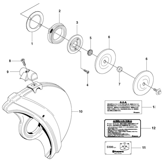 Wheels & Tires Assembly for Husqvarna K960 Disc Cutters