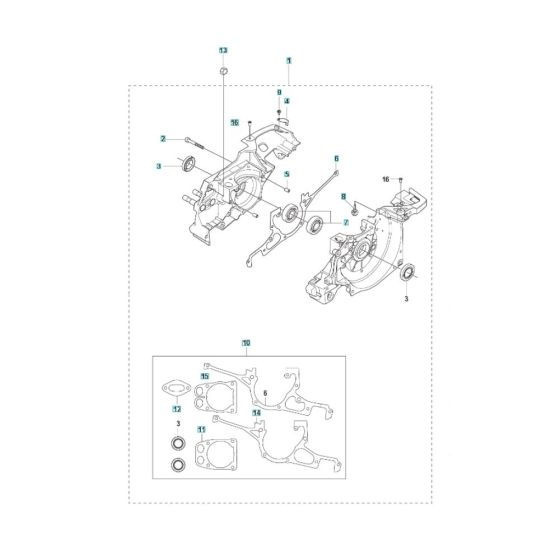 Crankcase Assembly for K970
