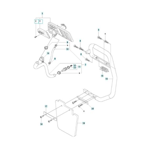 Handle Assembly for Husqvarna K970