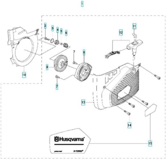 Starter Assembly for Husqvarna K970