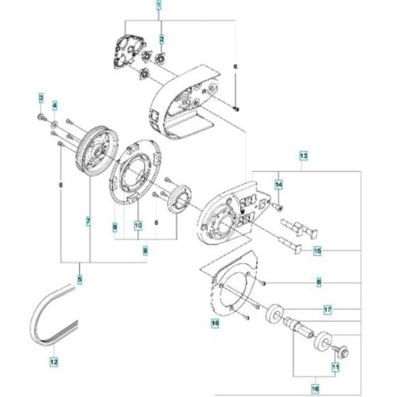 Belt Guard & Pulley Assembly
