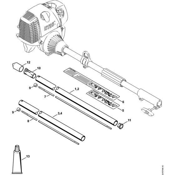 KW-KM Deflector for Stihl KombiTool