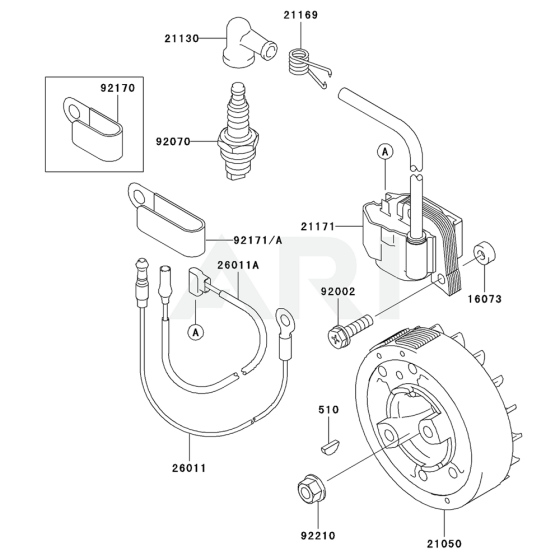 Electric Equipment for Kawasaki KBL26A Brushcutter