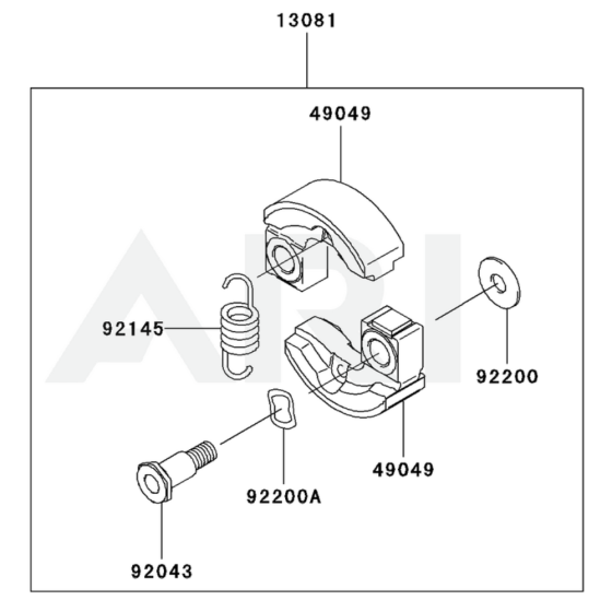 P.T.O Equipment for Kawasaki KBL27A Brushcutter