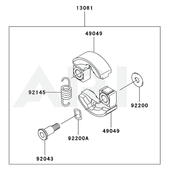 P.T.O Equipment for Kawasaki KBL27B Brushcutter