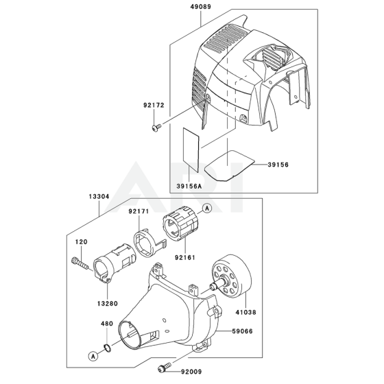 Cooling Equipment for Kawasaki KBL27B Brushcutter