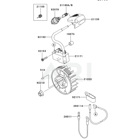 Electric Equipment for Kawasaki KBL27B Brushcutter