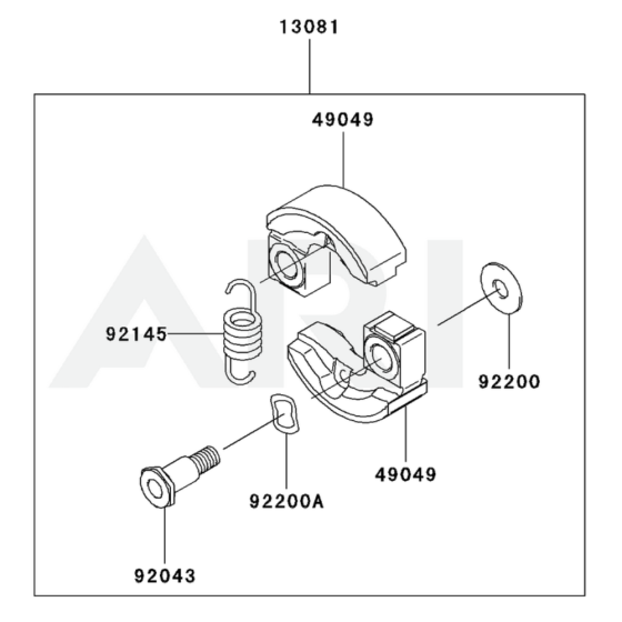 P.T.O Equipment for Kawasaki KBL27BC Brushcutter