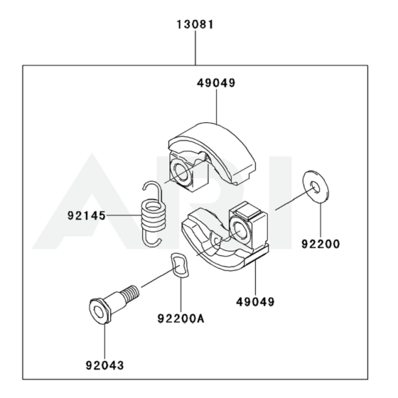 P.T.O Equipment for Kawasaki KBL27C Brushcutter