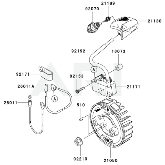 Electric Equipment for Kawasaki KBL35B Brushcutter