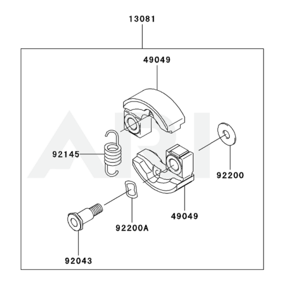 P.T.O Equipment for Kawasaki KCL525A Hedge Trimmer