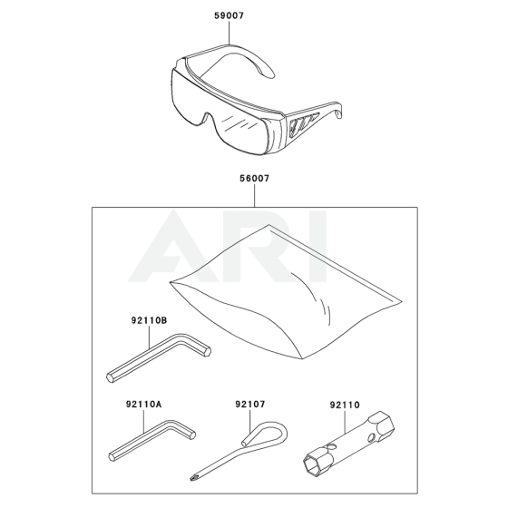 Tool for Kawasaki KCL525A Hedge Trimmer