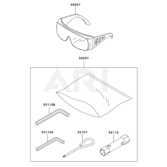 Tool for Kawasaki KCS600A Hedge Trimmer