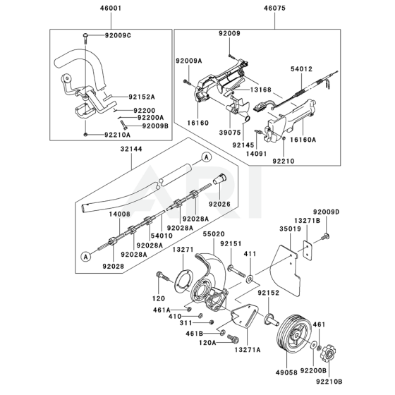 Piston / Crankshaft for Kawasaki KEL27B Edgers