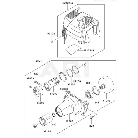 Cooling Equipment for Kawasaki KGT35A String Trimmers