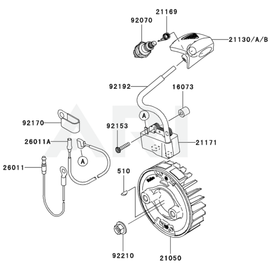 Electric Equipment for Kawasaki KGT35A String Trimmers