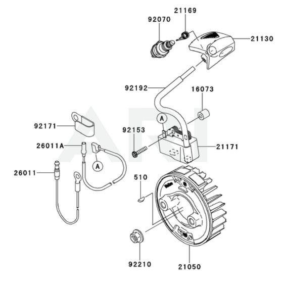 Electric Equipment for Kawasaki KGT35B String Trimmers