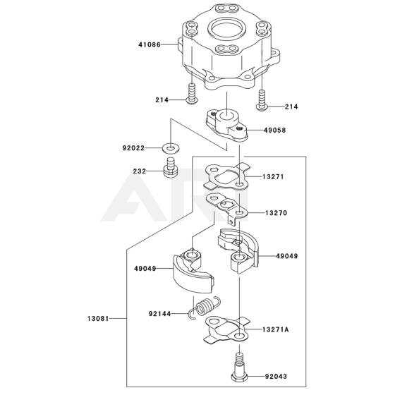 P.T.O Equipment for Kawasaki KHD600B Hedge Trimmer