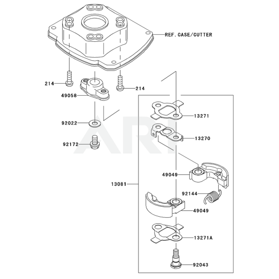 P.T.O Equipment for Kawasaki KHDS600A Hedge Trimmer