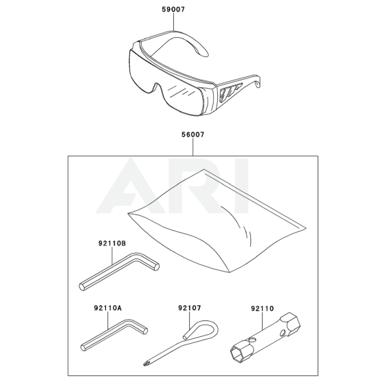 Tool for Kawasaki KHDS750A Hedge Trimmer