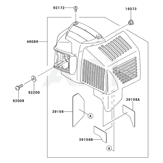 Cooling Equipment for Kawasaki KHDS750A Hedge Trimmer