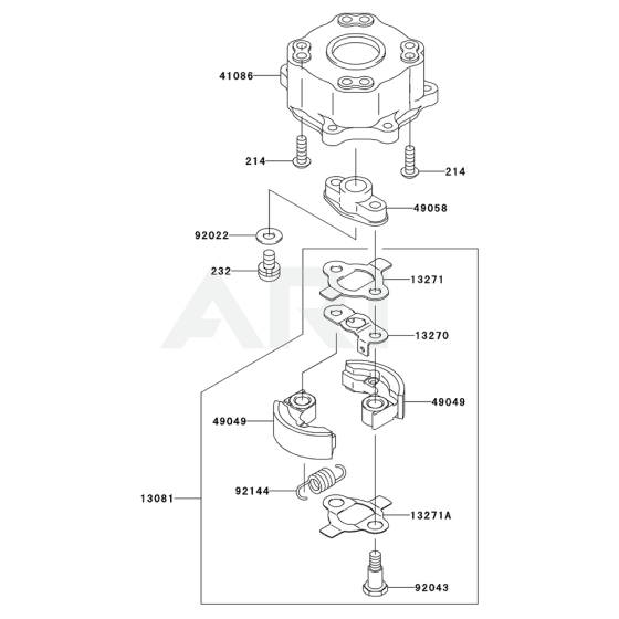 P.T.O Equipment for Kawasaki KHS750A Hedge Trimmer