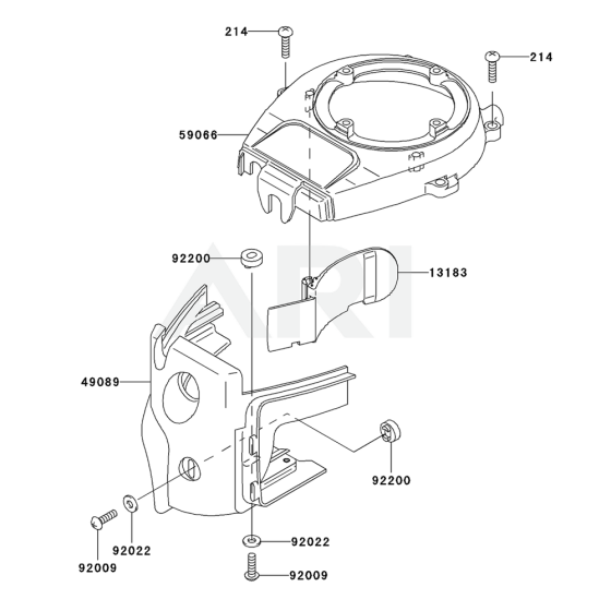 Cooling Equipment for Kawasaki KHS750A Hedge Trimmer