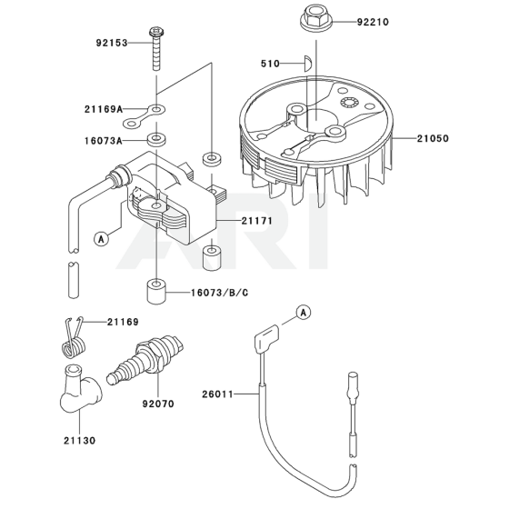 Electric Equipment for Kawasaki KHS750B Hedge Trimmer