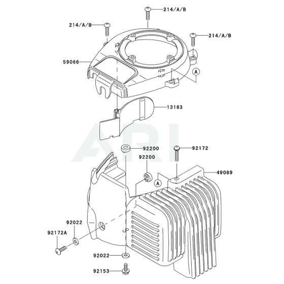 Cooling Equipment for Kawasaki KHS750BC Hedge Trimmer