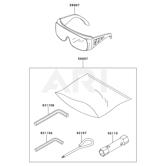 Tool for Kawasaki KHSS750A Hedge Trimmer