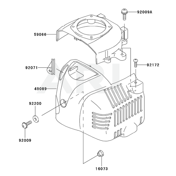 Cooling Equipment for Kawasaki KHT600D Hedge Trimmer