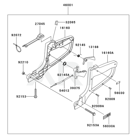 Handle for Kawasaki KHT600S Hedge Trimmer