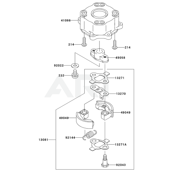 P.T.O Equipment for Kawasaki KHT750SC Hedge Trimmer