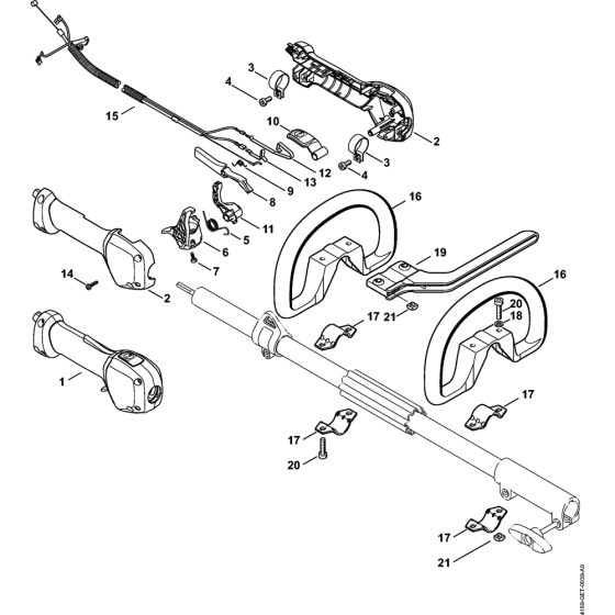 Handle for Stihl KM111R KombiEngine