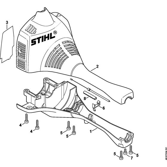 Engine Housing for Stihl KM55