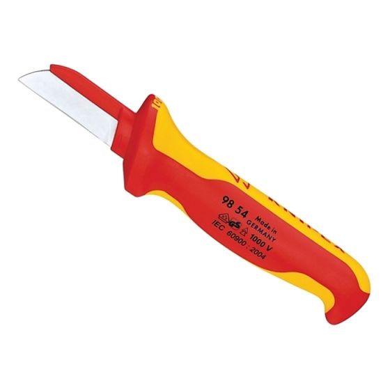 Cable Knife VDE Insulated (Back of Blade Insulated) by Knipex - 98 54