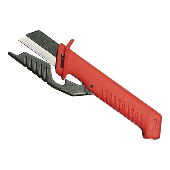 Cable Knife with Hinged Blade Guard by Knipex - 98 56 SB