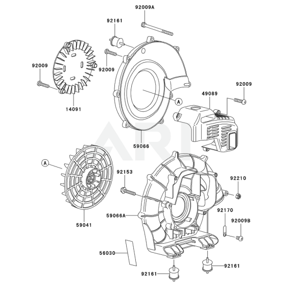 Housing for Kawasaki KRB300A Blower