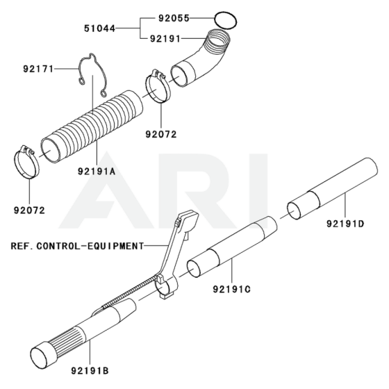 Coupling for Kawasaki KRB300A Blower