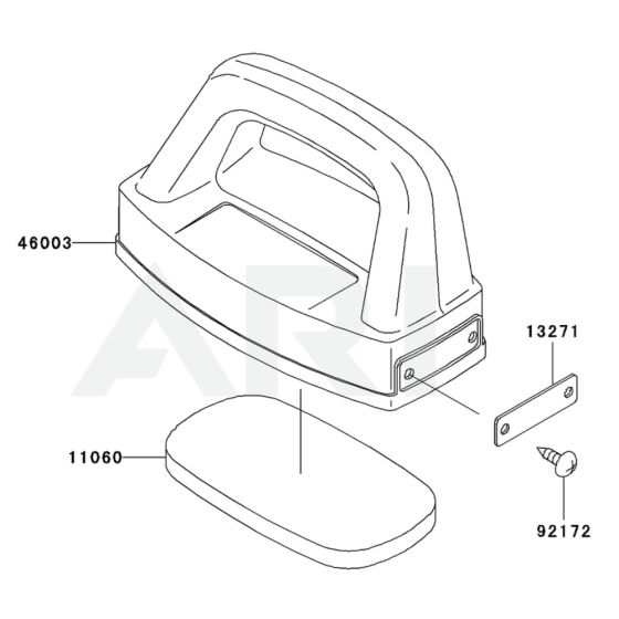 Pipe / Handle / Guard for Kawasaki KRB450BC Blower