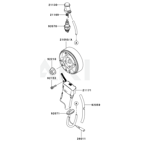 Electric Equipment for Kawasaki KRB750A Blower