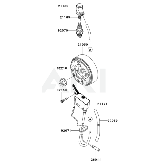 Electric Equipment for Kawasaki KRB750AC Blower