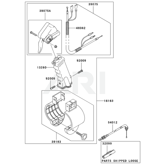 Control Equipment for Kawasaki KRB750BC Blower