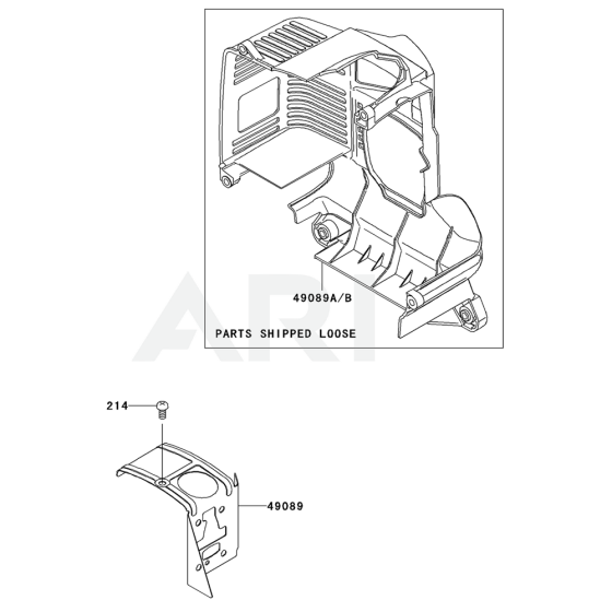 Cooling Equipment for Kawasaki KRH300AC Blower