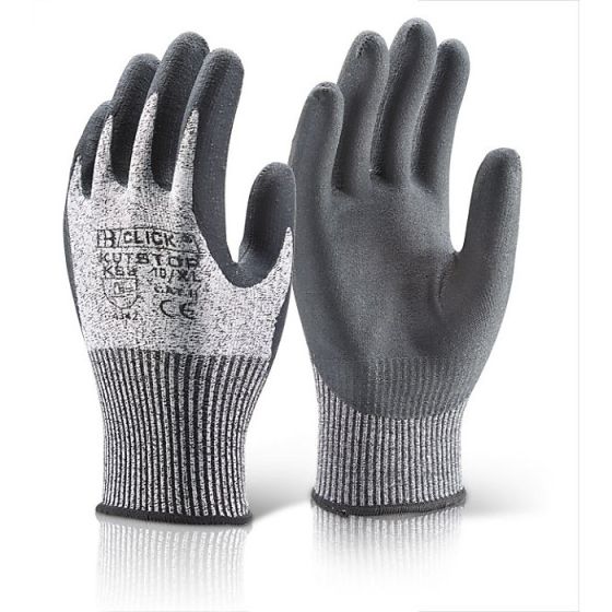 Micro Foam Glove Nitrile Palm Coating High Cut Level 3 Protection Black LGE