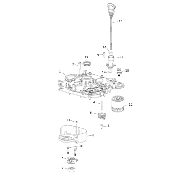 Lubrication Assembly for Kohler KS530 Engines