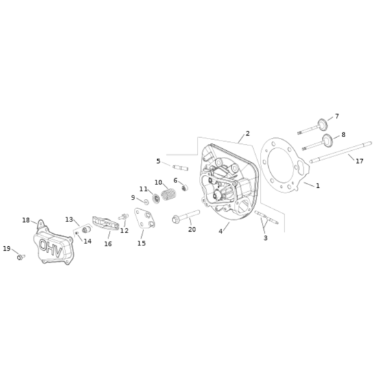 Cyclinder Head / Breather Assembly for Kohler KS530 Engines